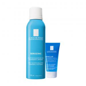 Bộ xịt khoáng giảm dầu ngừa mụn & làm sạch sâu cho da dầu mụn La Roche-Posay Serozinc