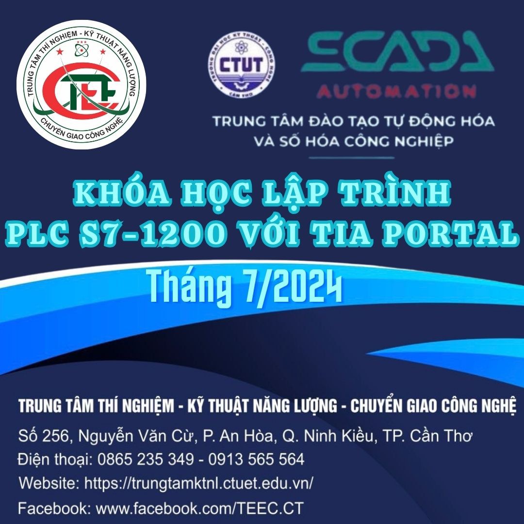 Tuyển Sinh Khóa Học PLC, SCADA, HMI, IOT Tháng 7/2024