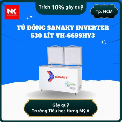 Tủ Đông Sanaky Inverter 530 Lít VH-6699HY3