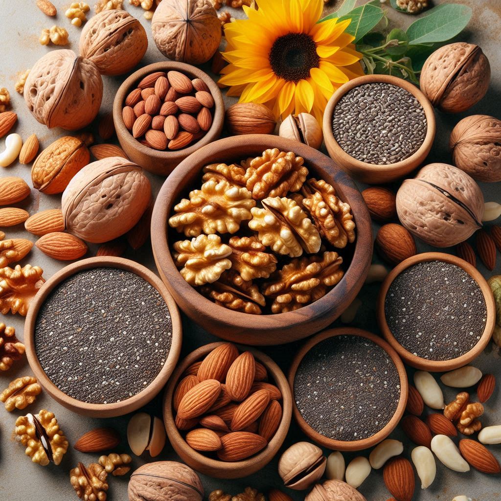Hạnh nhân và hạt chia giúp giảm cân