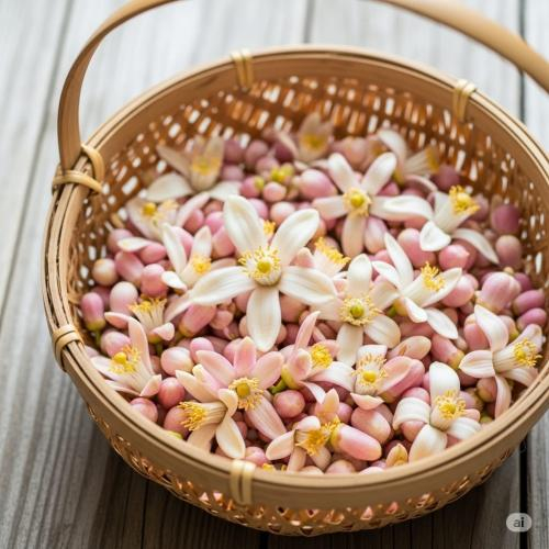 Dùng hoa bưởi sạch