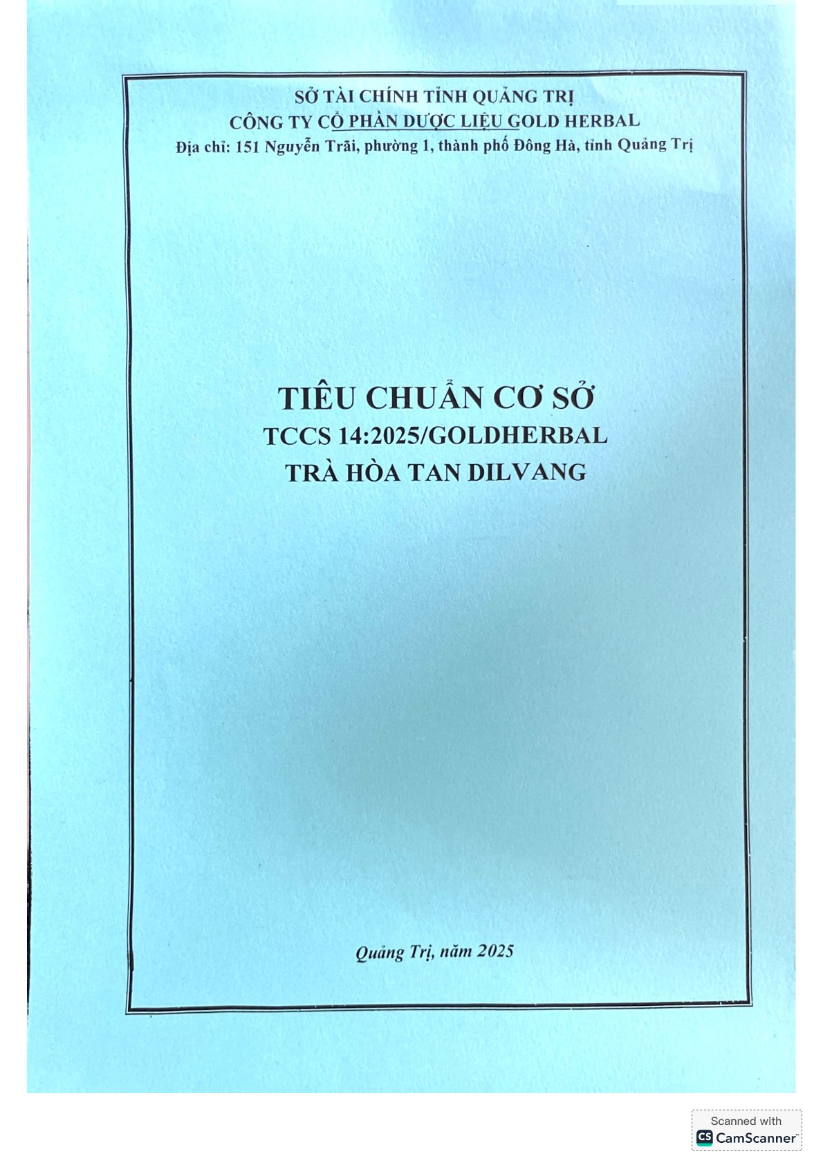 TCCS 14:2025/GOLDHERBAL