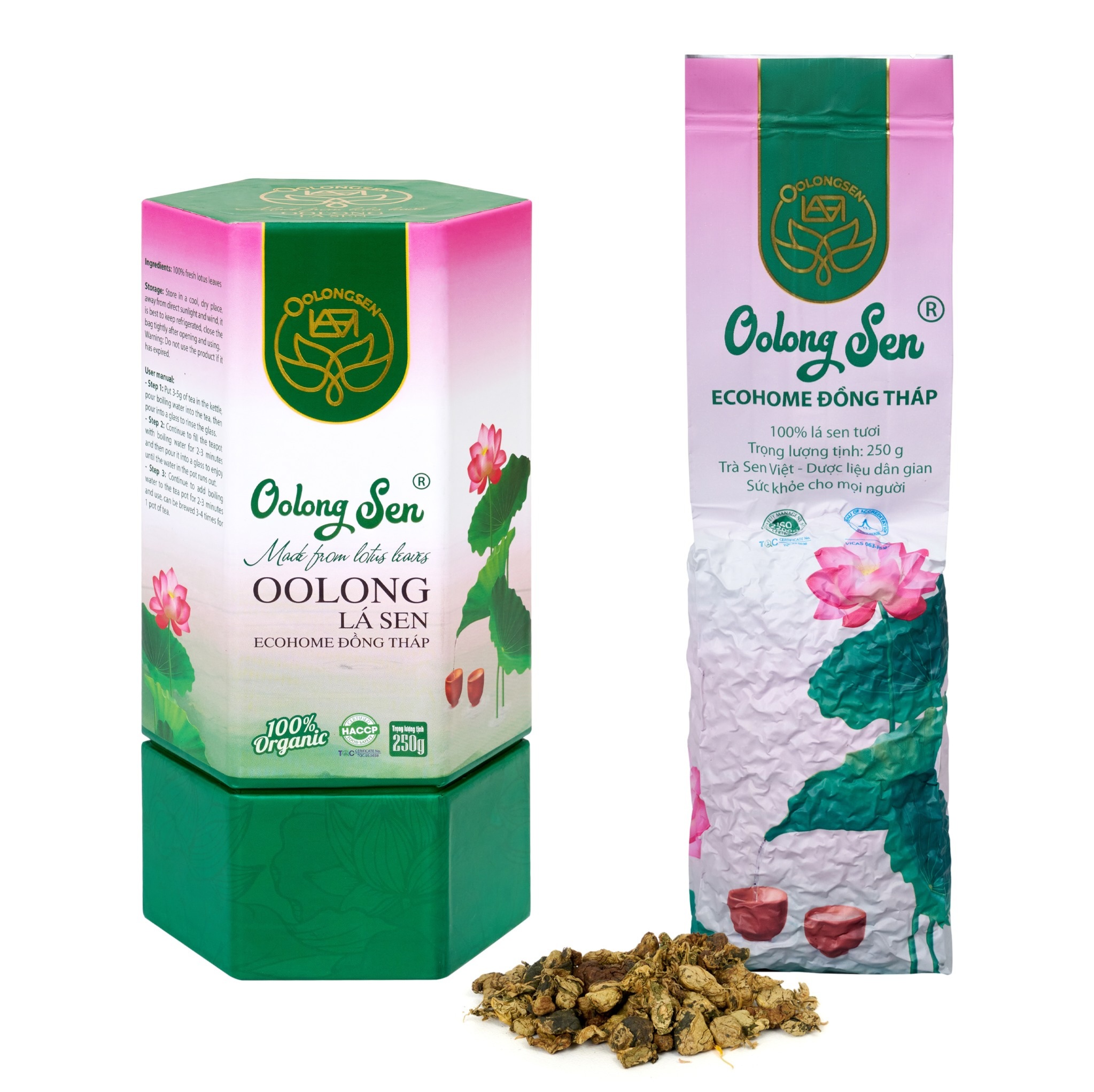 Cách pha trà oolong sen