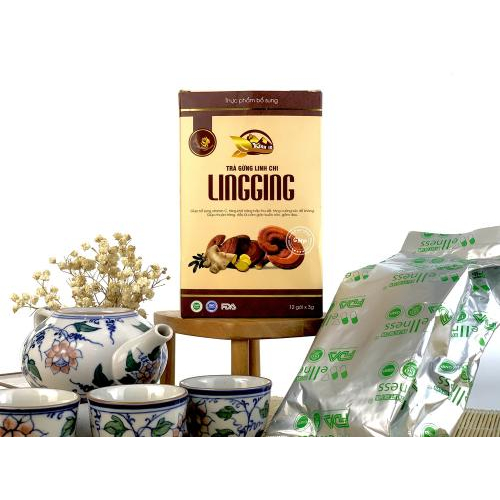 Trà gừng linh chi