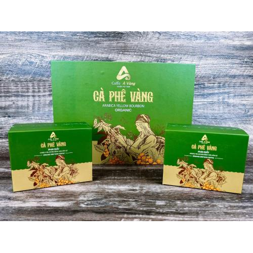 Hộp cà phê vàng đặc sản phin giấy 4.0 cao cấp Nhật Bản