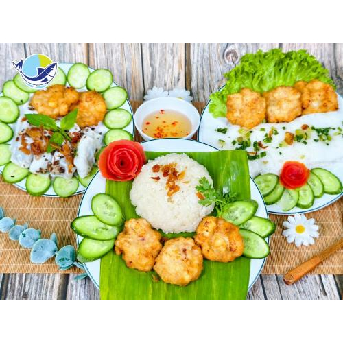 Chả mực chiên vàng giòn