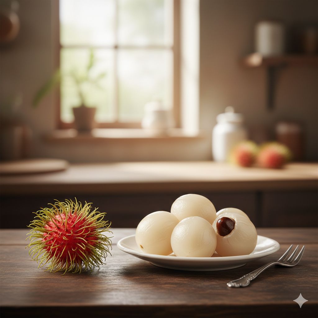 1. Ăn chôm chôm nóng không?