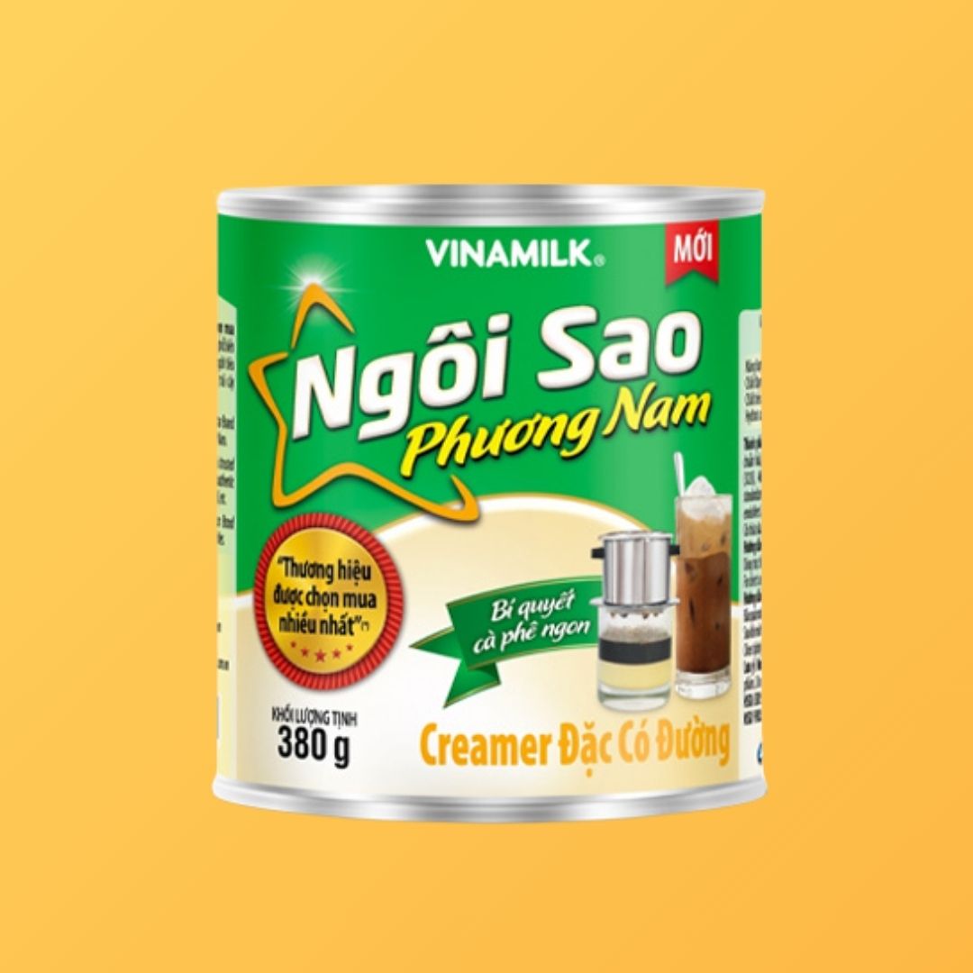 Kem Đặc Có Đường Ngôi Sao Phương Nam Xanh lá Lon