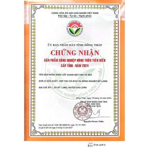 Chứng nhận Sản phẩm Công nghiệp nông thôn tiêu biểu cấp tỉnh 2024