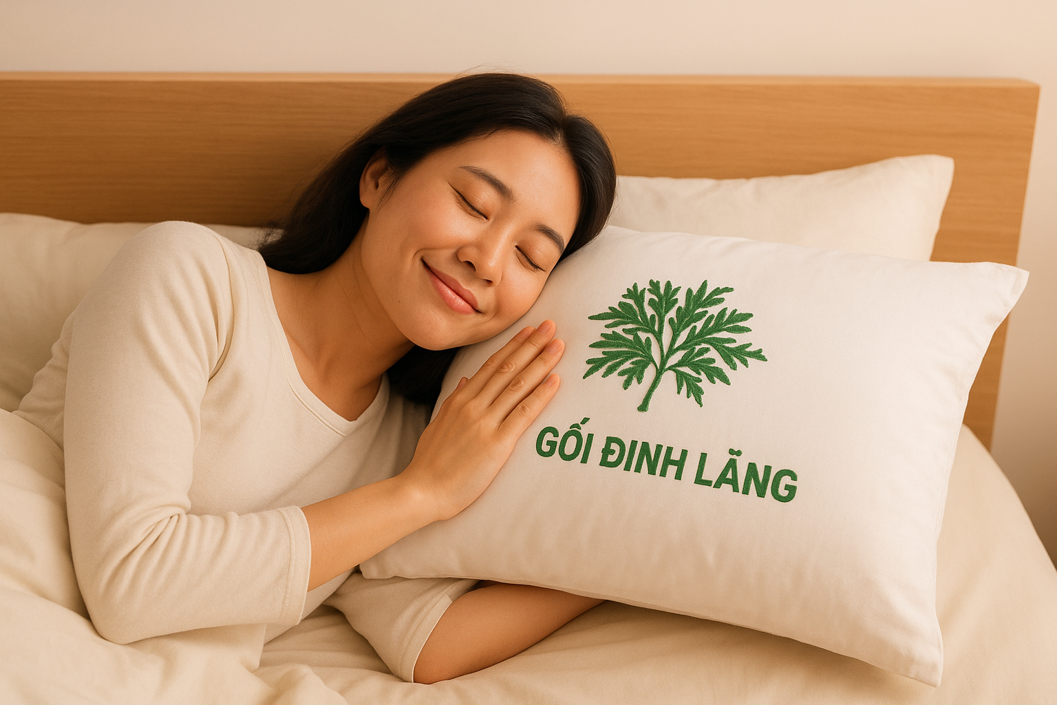 2. Làm gối lá đinh lăng – Giúp bé ngủ sâu, giảm ra mồ hôi