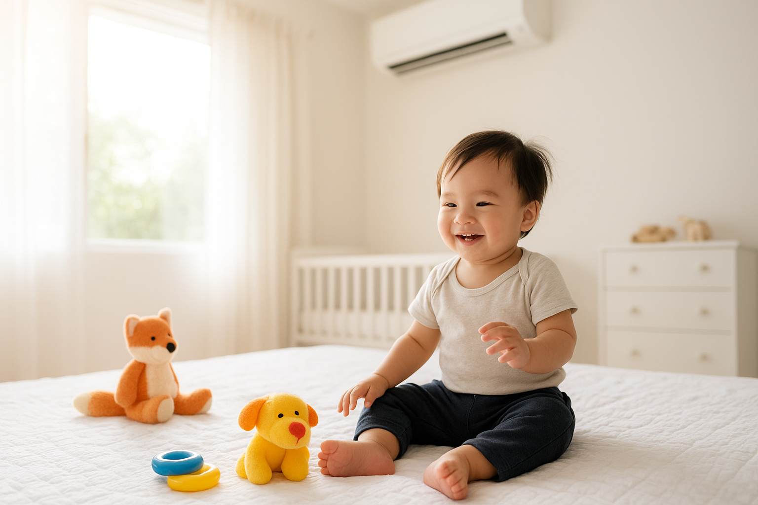 Mẹo nhỏ giúp bé ngủ ngon, hết mồ hôi trộm