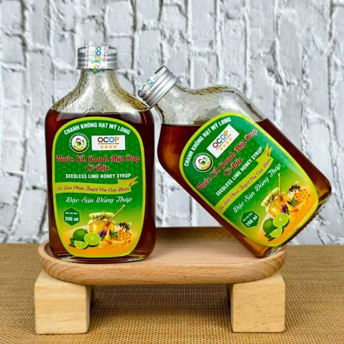 Nước Cốt Chanh Mật Ong Cô Đặc - Chanh Không Hạt Mỹ Long
