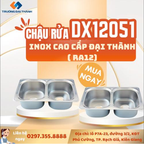 Chậu rửa Inox cao cấp Đại Thành DX12051 (RA12)