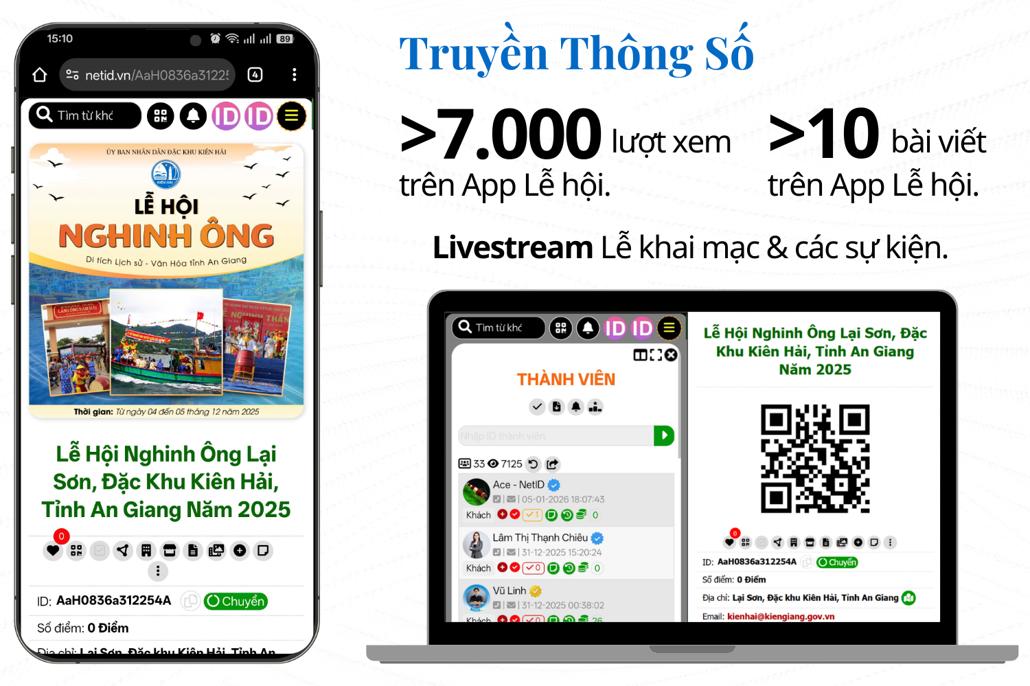 NetID – App Lễ hội là điểm nhấn nổi bật