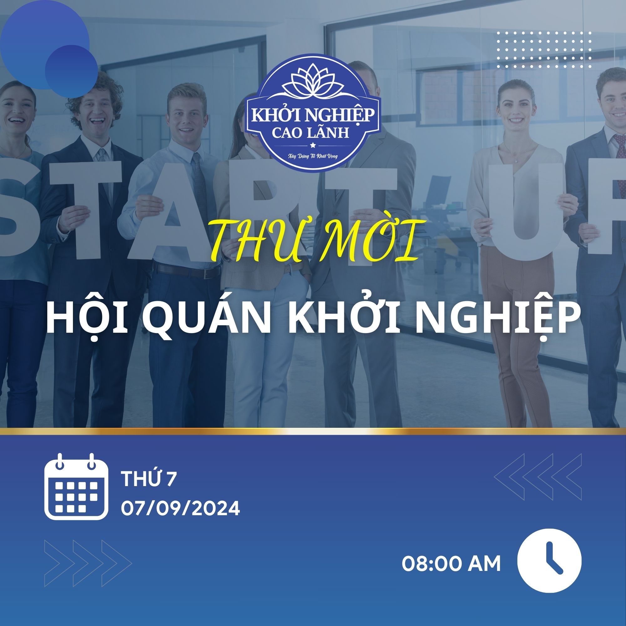 Thư Mời Tham Gia Sự Kiện Hội Quán Khởi Nghiệp