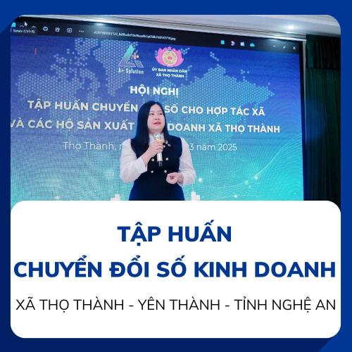 Apluz Tập Huấn Chuyển Đổi Số Kinh Doanh Cho Xã Thọ Thành, Yên Thành, Tỉnh Nghệ An