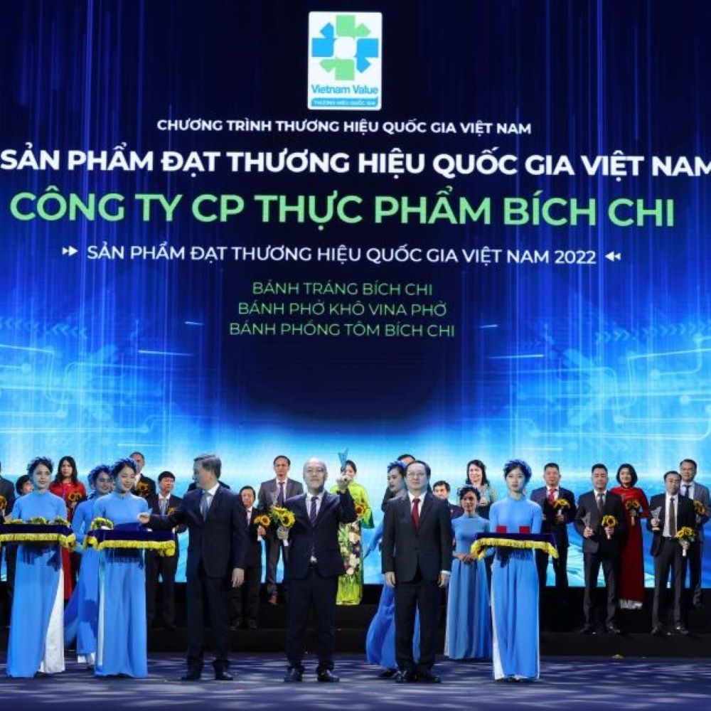 Công ty cổ phần thực phẩm Bích Chi vinh dự được Chính phủ công nhận sản phẩm đạt thương hiệu quốc gia năm 2022