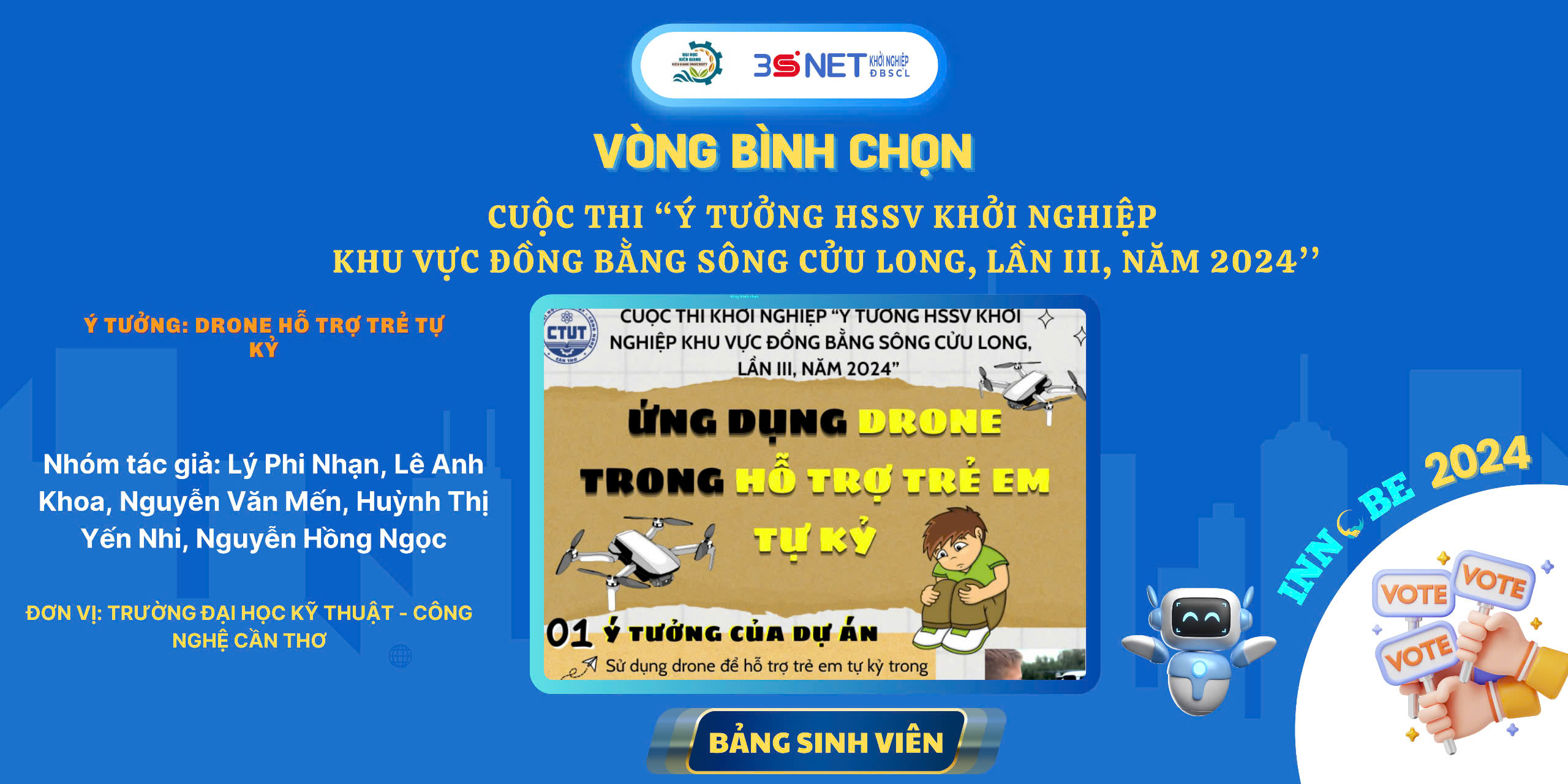 Ý tưởng: Drone hỗ trợ trẻ tự kỷ