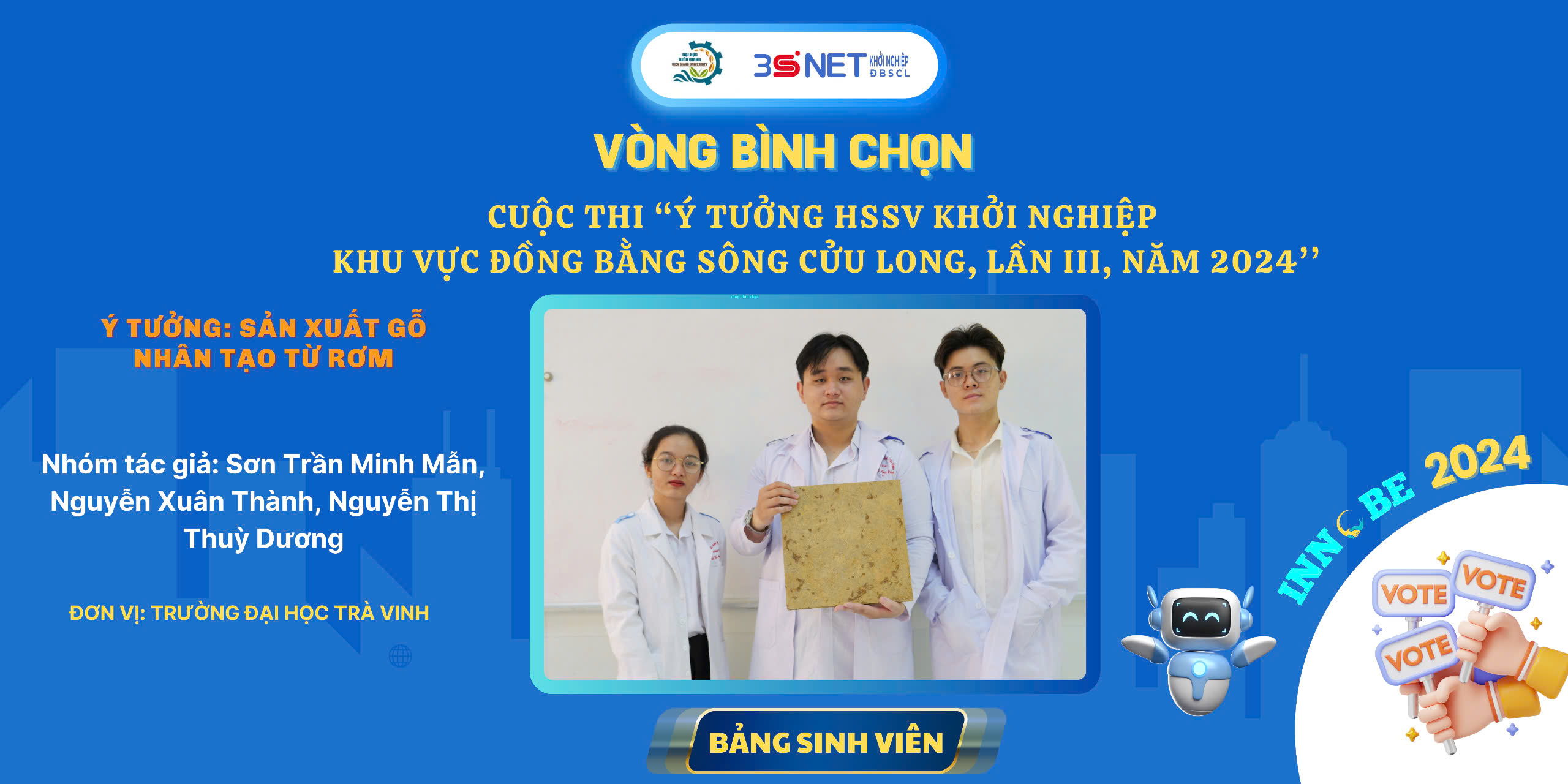 Ý tưởng: Sản xuất gỗ nhân tạo từ rơm