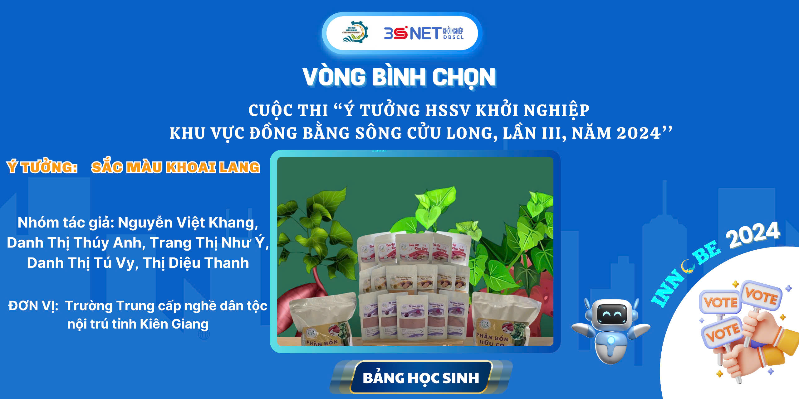 Ý tưởng: Sắc màu khoai lang