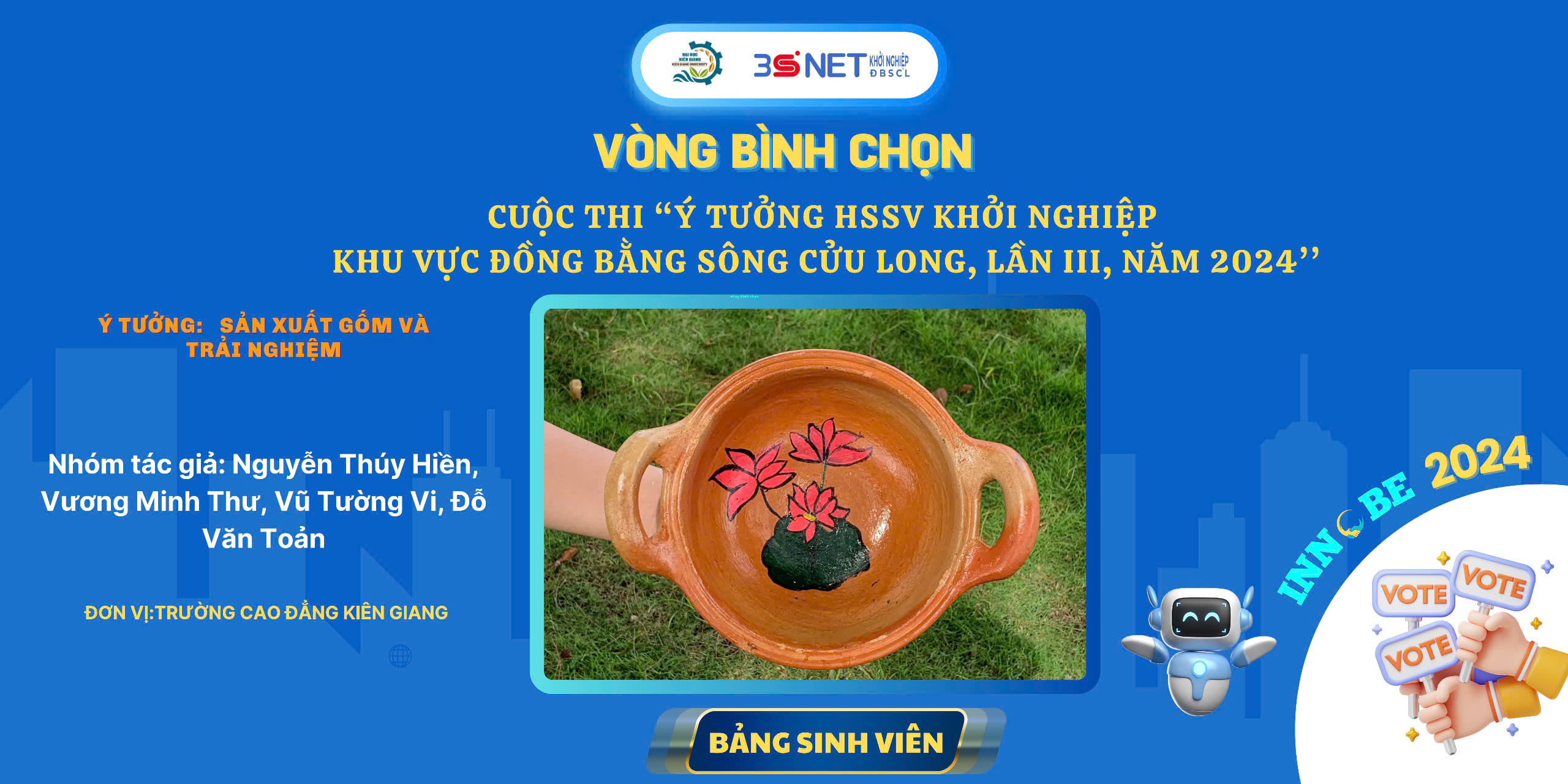 Ý tưởng: Sản xuất gốm và trải nghiệm