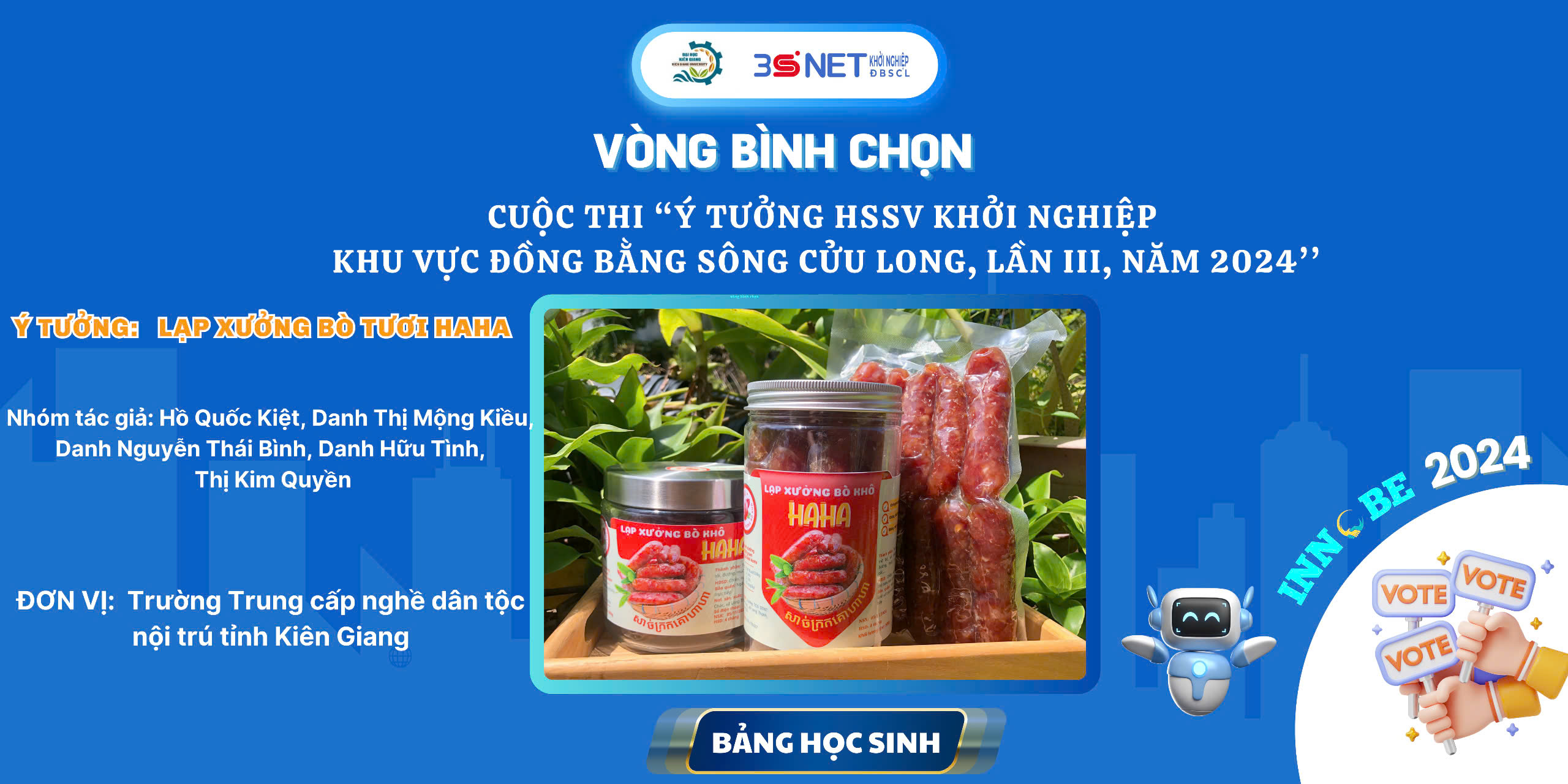 Ý tưởng: Lạp xưởng bò tươi HAHA