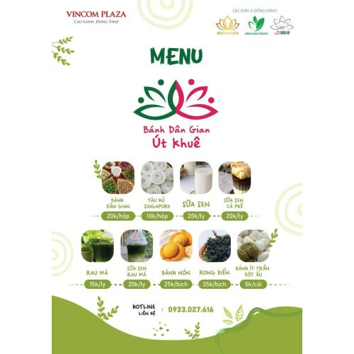 Menu tại ngày hội