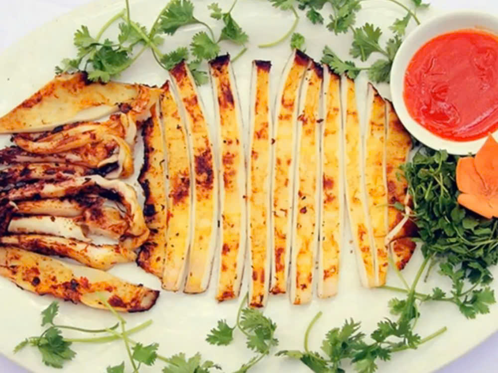 Chế biến mực một nắng