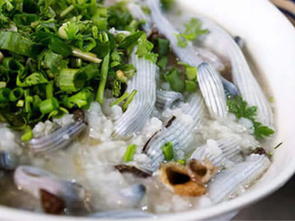 Các món chế biến từ sá sùng