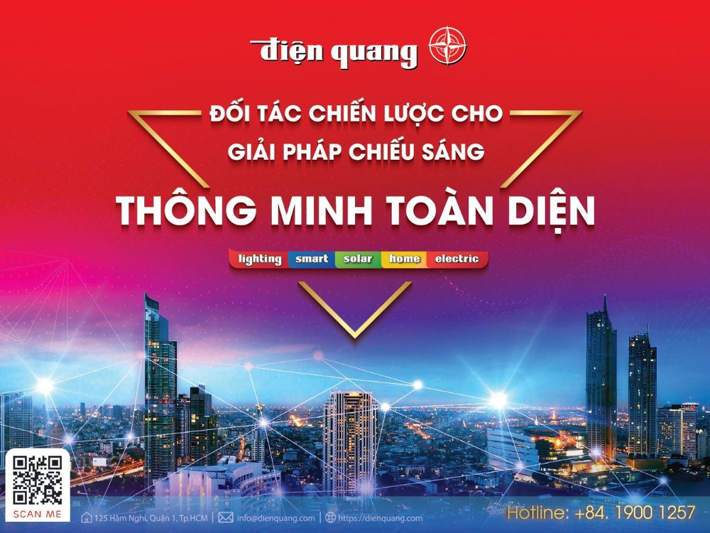 Giải pháp chiếu sáng thông minh toàn diện của Điện Quang mang lại sự Thông Minh – An Toàn –Thẩm Mỹ được nhiều đối tác tin dùng