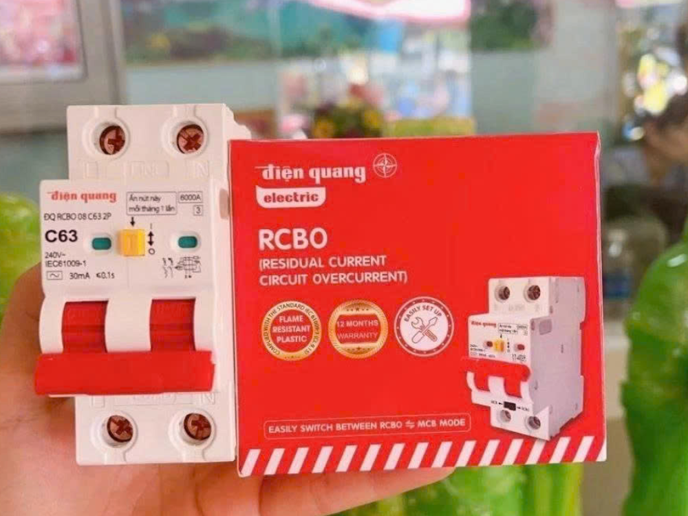 cầu dao chống giật - bảo vệ quá tải
