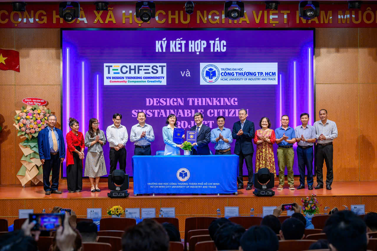 Ký kết hợp tác giữa Cộng đồng Design Thinking VN & Trường Đại học Công Thương TP. HCM