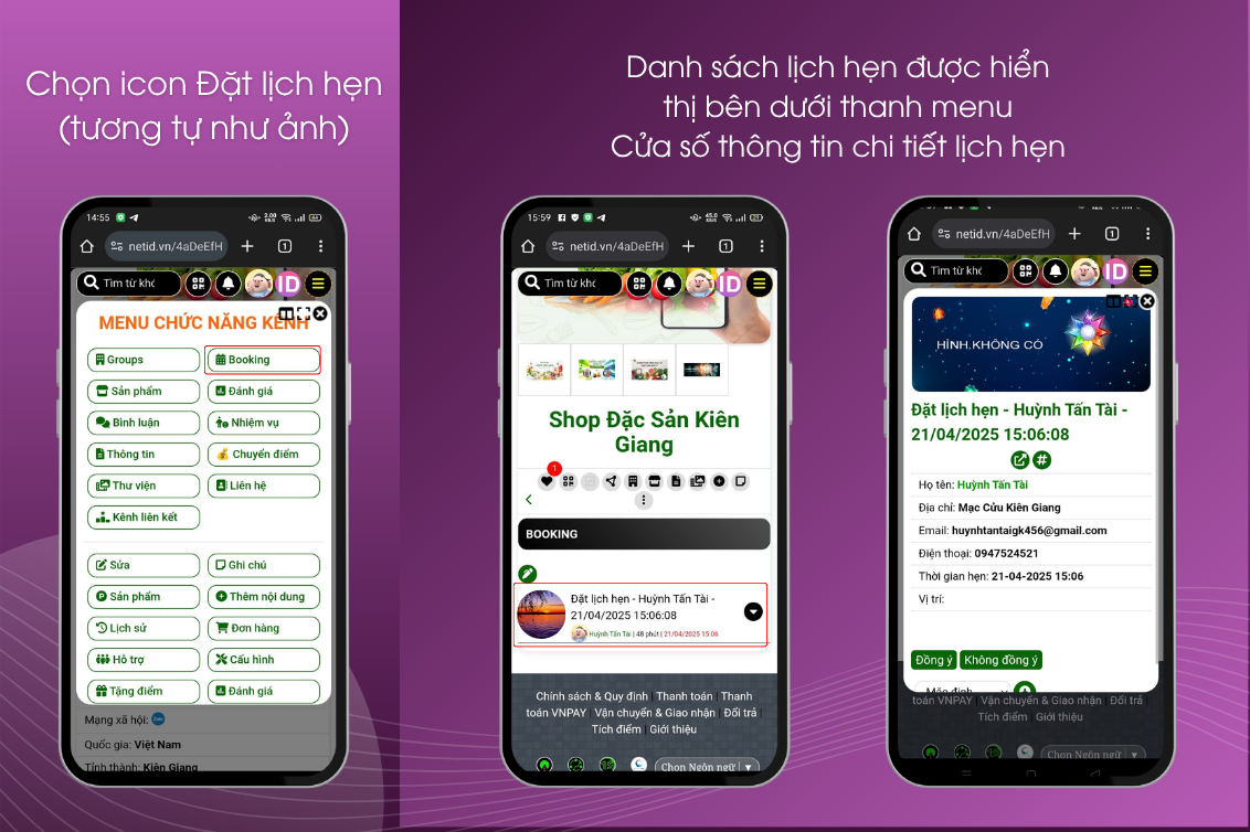 Hướng Dẫn Tạo Lịch Hẹn Trong Kênh