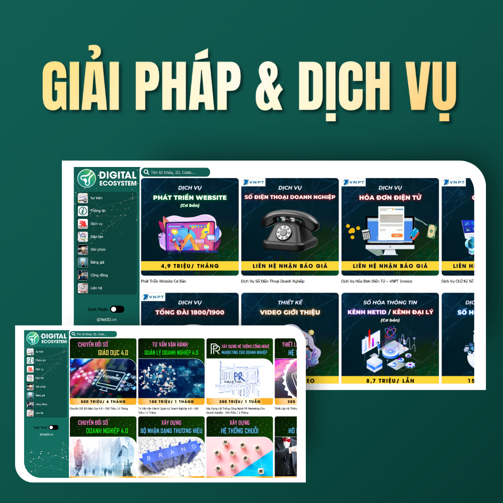 Kênh NetID Giải Pháp - Gói Dịch Vụ