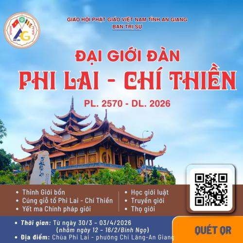 Kênh Số: Đại Giới Đàn Phi Lai – Chí Thiền 2026 | Phật Giáo An Giang