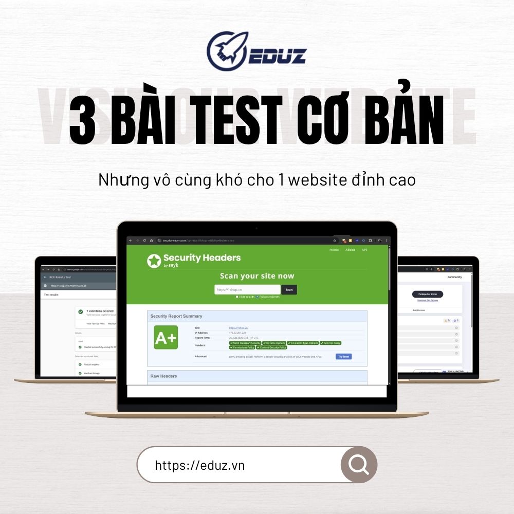 3 Bài Test Cơ Bản Nhưng Vô Cùng Khó Cho 1 Website Đỉnh Cao