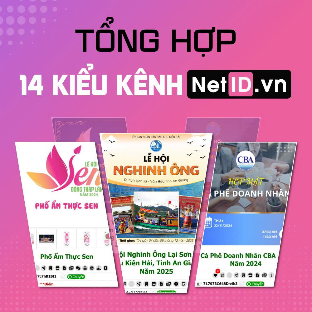 Tổng Hợp 14 Kiểu Kênh NetID