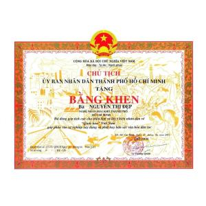 Giấy chứng nhận, bằng khen