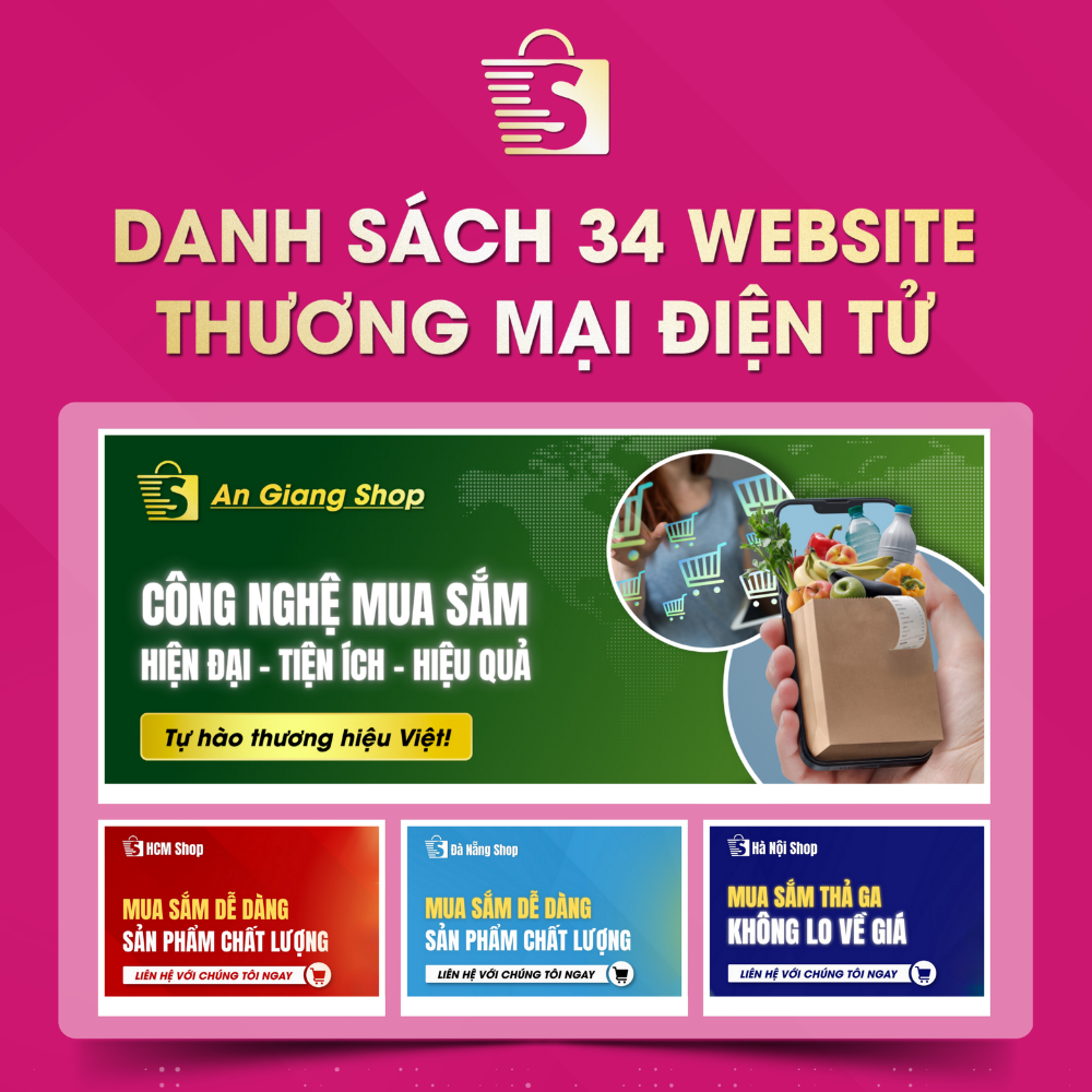 Danh Sách Website TMĐT Của 34 Tỉnh Thành Việt Nam