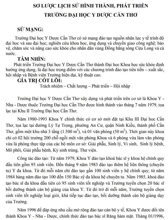 Lịch sử hình thành và phát triển