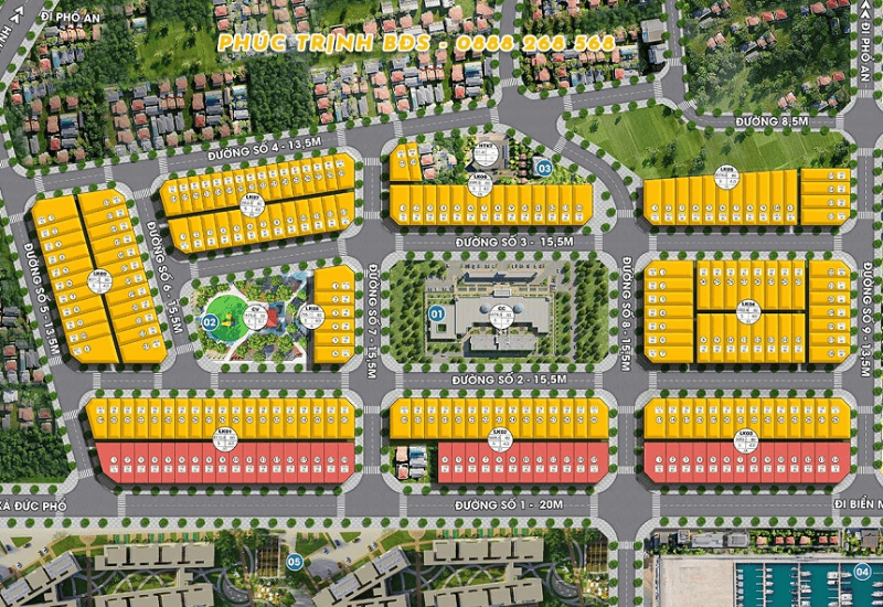 Quy mô dự án MyA Marina Đức Phổ