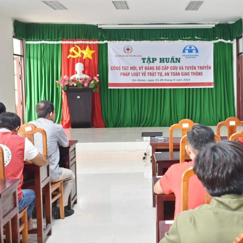 Tập Huấn Sơ Cấp Cứu Và Tuyên Truyền An Toàn Giao Thông Tại Gò Quao