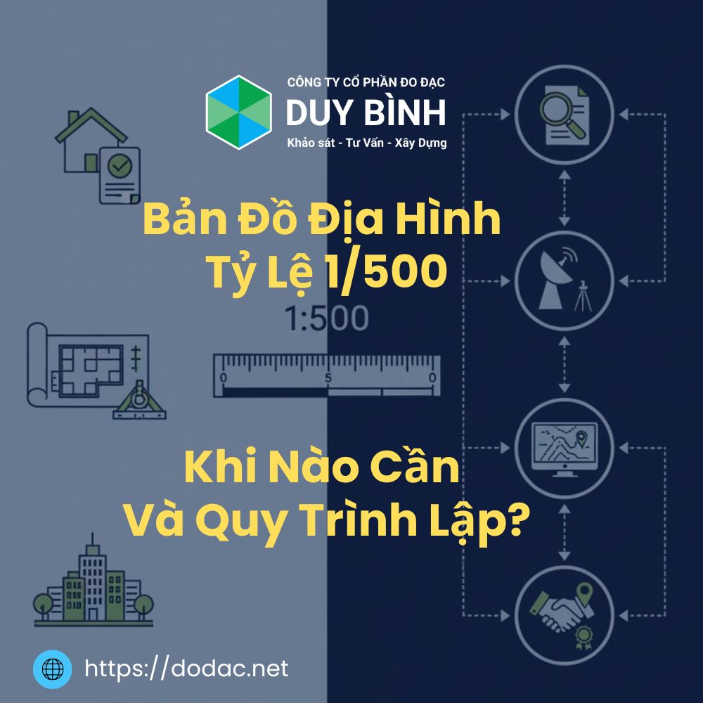 Bản Đồ Địa Hình Tỷ Lệ 1/500 – Khi Nào Cần Và Quy Trình Lập