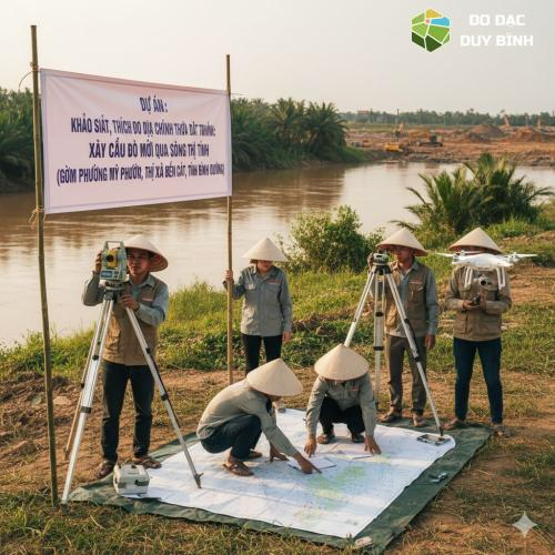 Công Ty Cổ Phần Đo Đạc Duy Bình – Trích Đo Địa Chính Phục Vụ Dự Án Xây Cầu Đò Mới Bến Cát, Bình Dương
