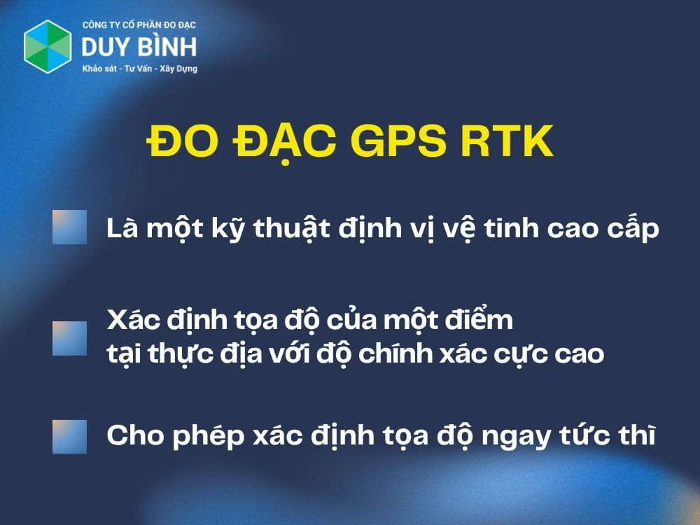 "Đo đạc GPS RTK" là gì?