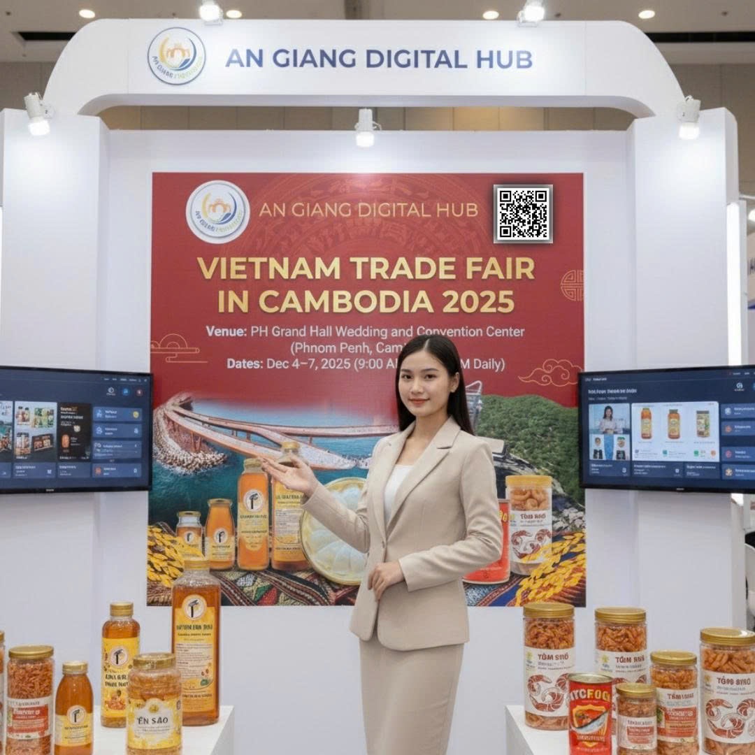 An Giang Launches Digital Hub at Vietnam–Cambodia Trade Fair 2025