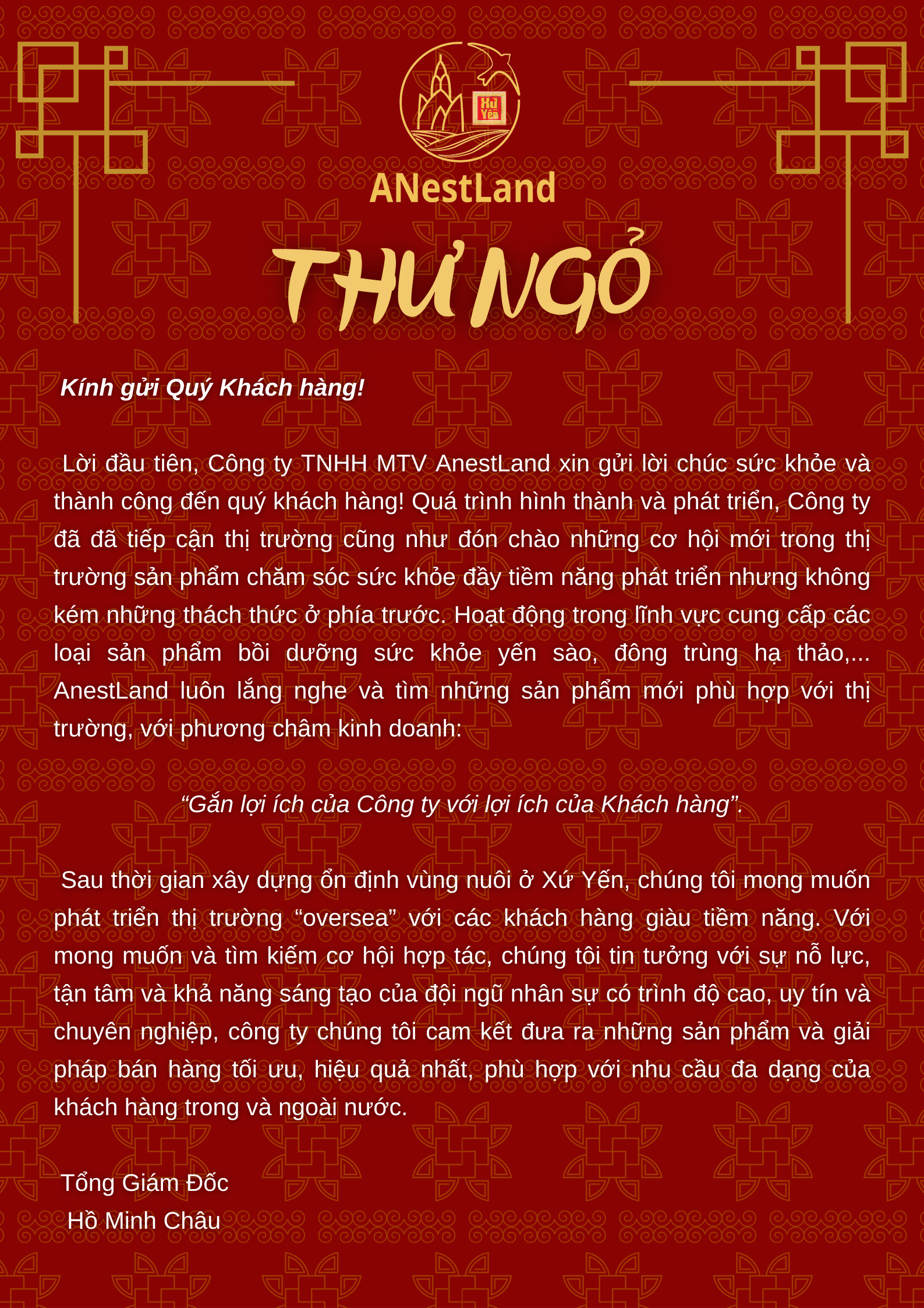 1. Thư ngỏ