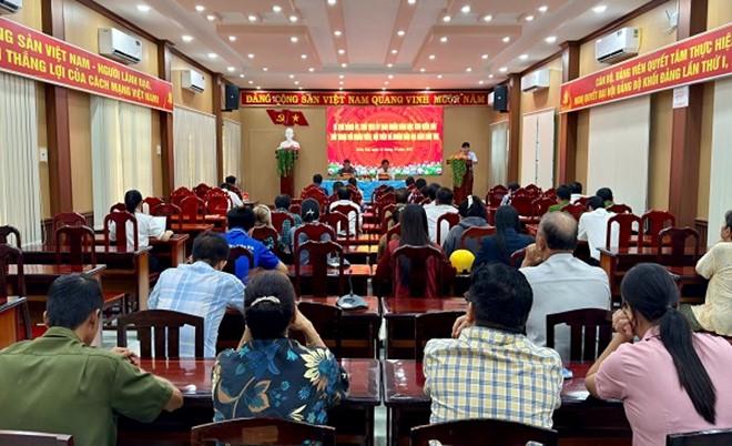 Kiên Hải hội nghị gặp gỡ, đối thoại giữa người đứng đầu cấp uỷ Đảng, chính quyền với đoàn viên, hội viên và nhân dân Hòn Tre