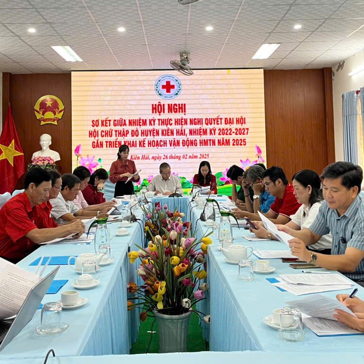 Hội Chữ Thập Đỏ Huyện Kiên Hải Thực Hiện Tốt Công Tác Hội Và Phong Trào Chữ Thập đỏ, Giữa Nhiệm Kỳ 2022-2027, Đạt 9,7 tỷ Đồng