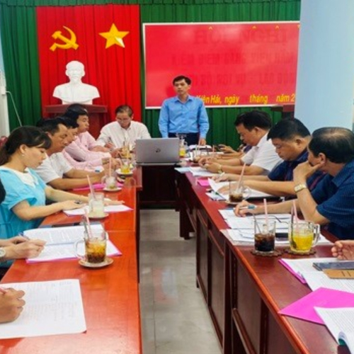 Họp Sơ Kết Hoạt Động Ban Đại Diện Hội Đồng Quản Trị Ngân Hàng Chính Sách Xã Huyện Quí I Năm 2024